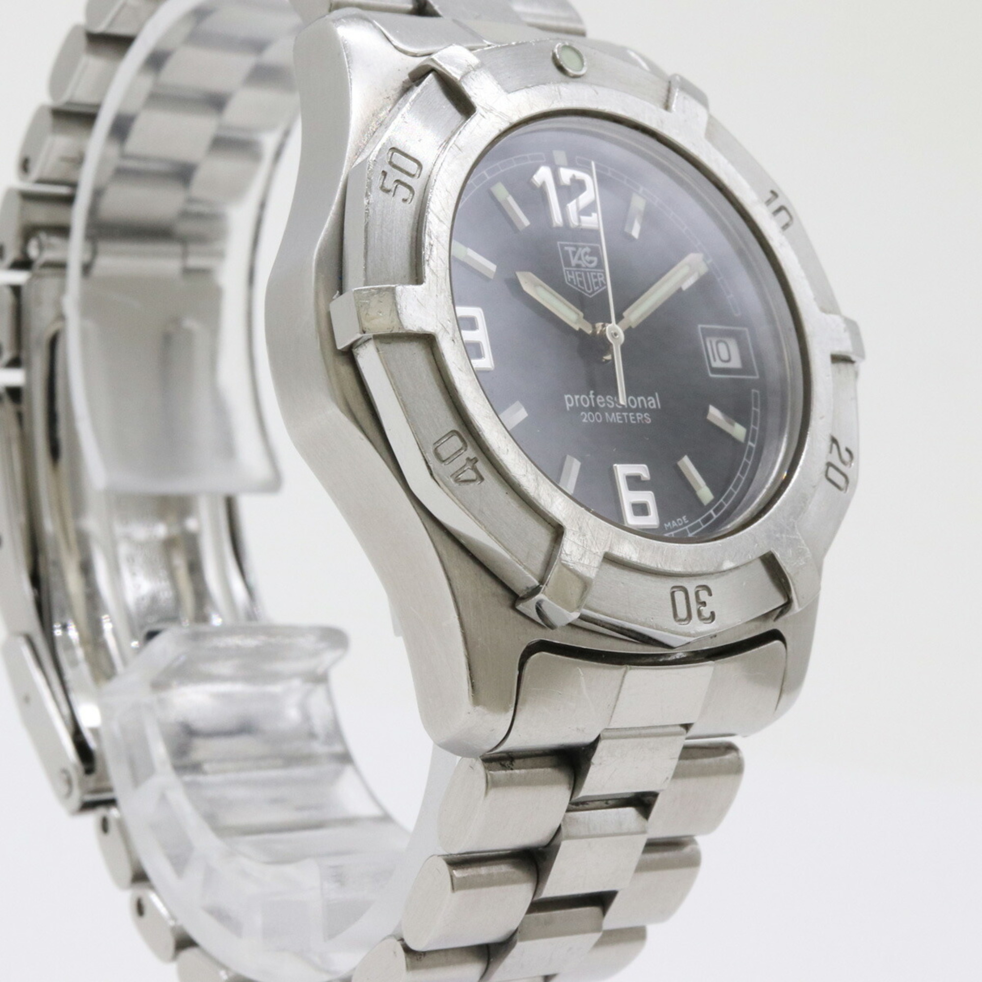 TAG Heuer Professional 2000 Series Black Dial Stainless Steel Boys Unisex Quartz Watch WN1210