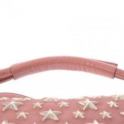 JIMMY CHOO Sky Star Studs Pink Women's Leather Shoulder Bag