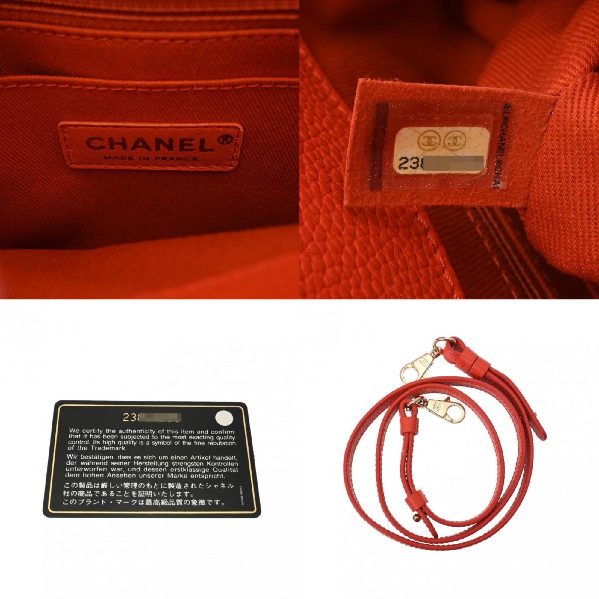 CHANEL Neo Executive Tote Bag Orange A69930 Women's Leather Handbag