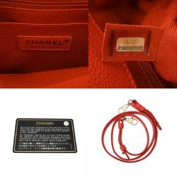 CHANEL Neo Executive Tote Bag Orange A69930 Women's Leather Handbag