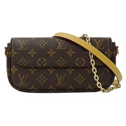 Louis Vuitton LOUIS VUITTON Bag Monogram Ladies Shoulder Handbag 2way Wallet On Chain Ivy M81911 Brown