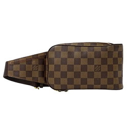 Louis Vuitton Damier Bag Men's Body Waist Geronimos N51994 Brown Compact