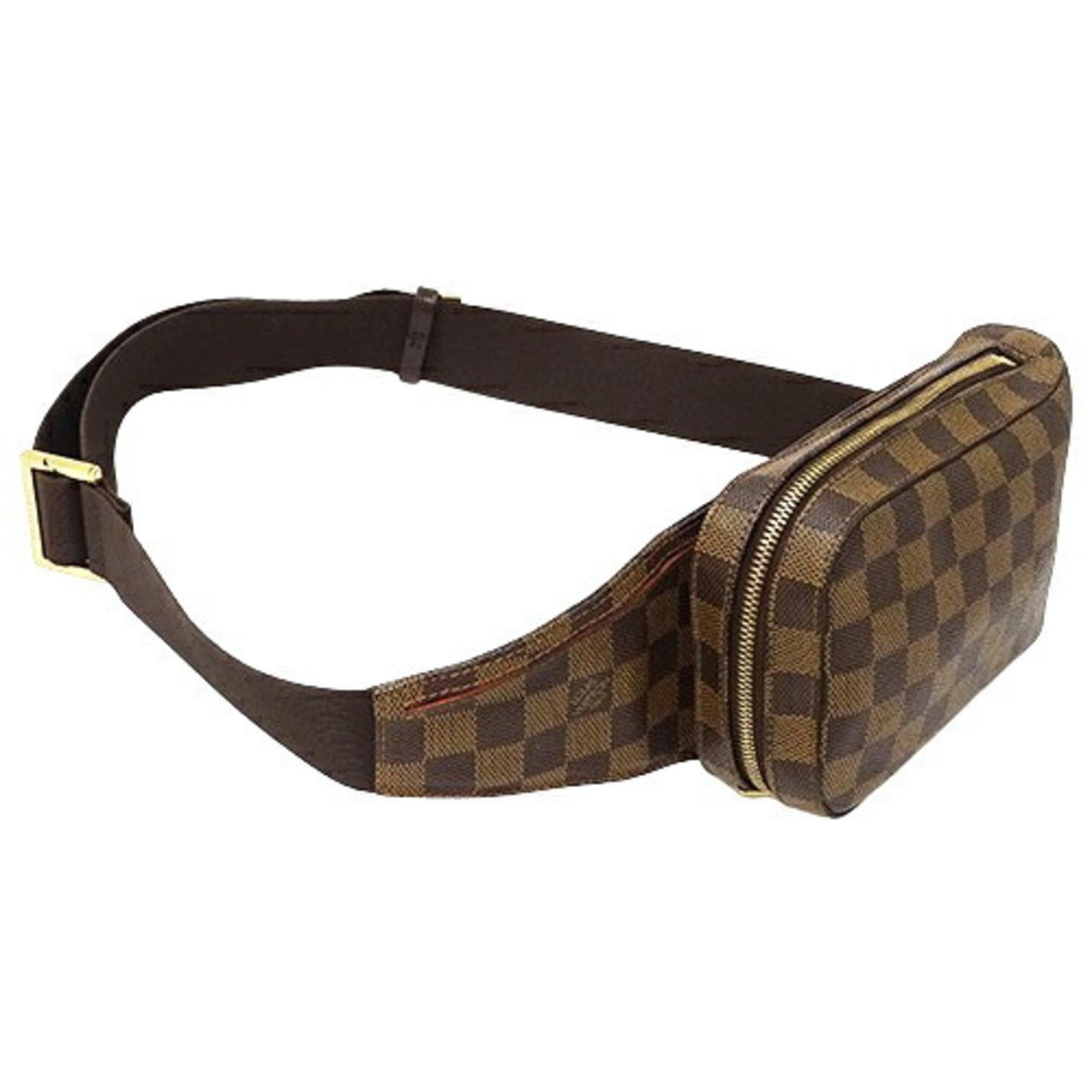 Louis Vuitton Damier Bag Men's Body Waist Geronimos N51994 Brown Compact