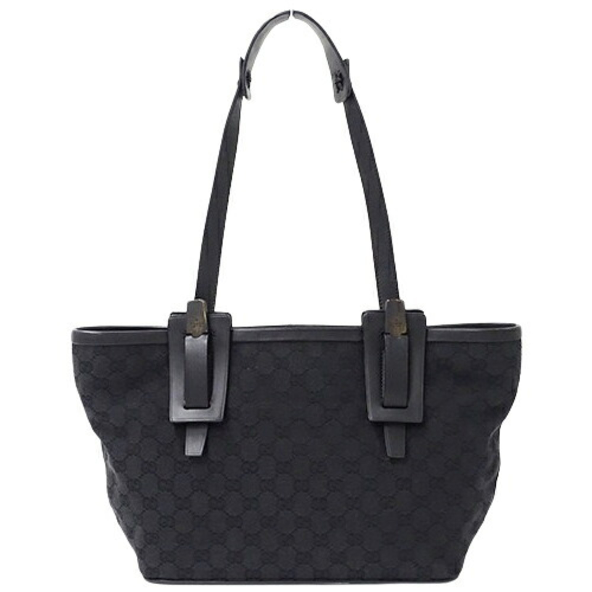 GUCCI Bag Women's Tote Shoulder GG Canvas Black 106241