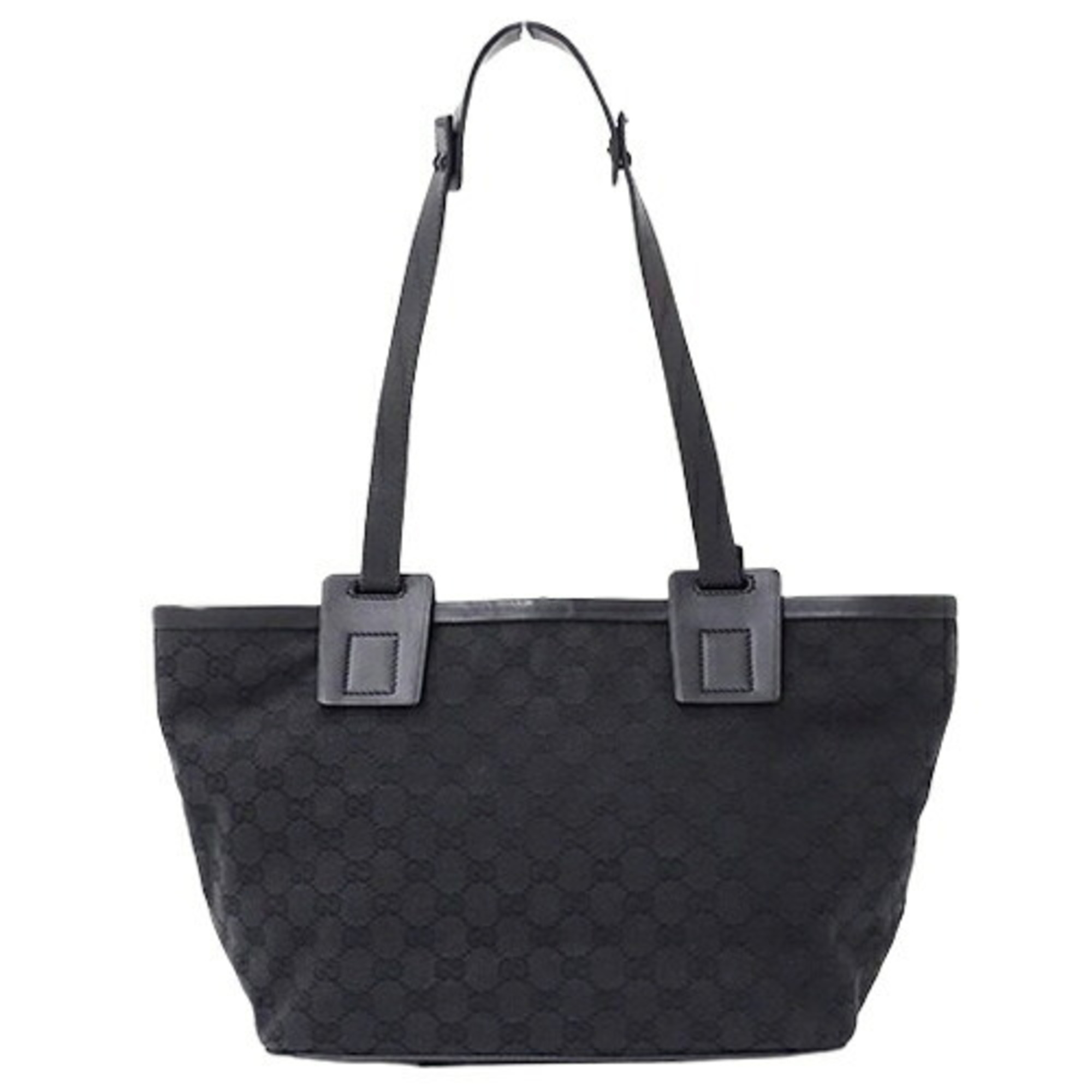 GUCCI Bag Women's Tote Shoulder GG Canvas Black 106241