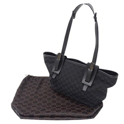 GUCCI Bag Women's Tote Shoulder GG Canvas Black 106241