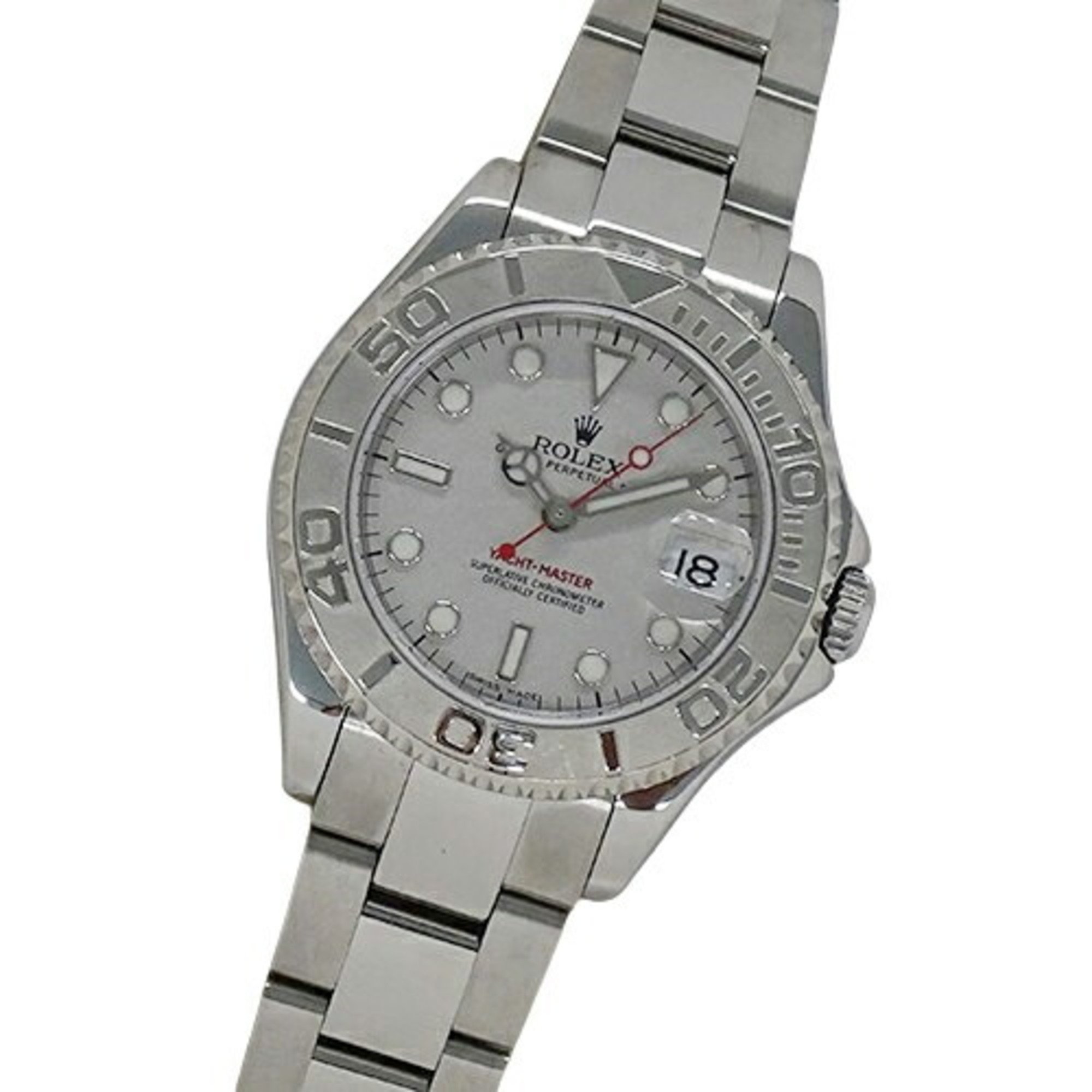 ROLEX Yachtmaster Rolesium 168622 Y-series Watch Boys Date Automatic AT Stainless Steel SS Platinum PT Silver Polished