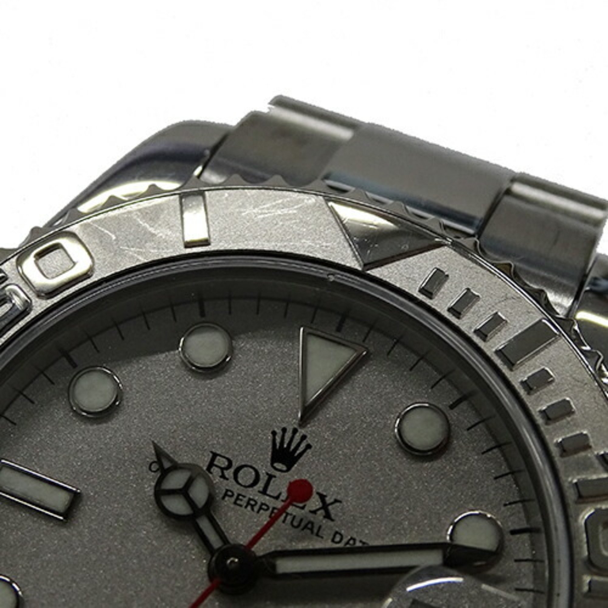 ROLEX Yachtmaster Rolesium 168622 Y-series Watch Boys Date Automatic AT Stainless Steel SS Platinum PT Silver Polished