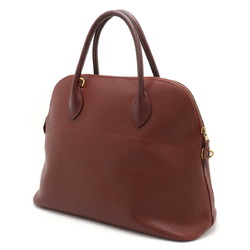 HERMES Bolide 37 handbag leather Bordeaux red