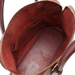 HERMES Bolide 37 handbag leather Bordeaux red