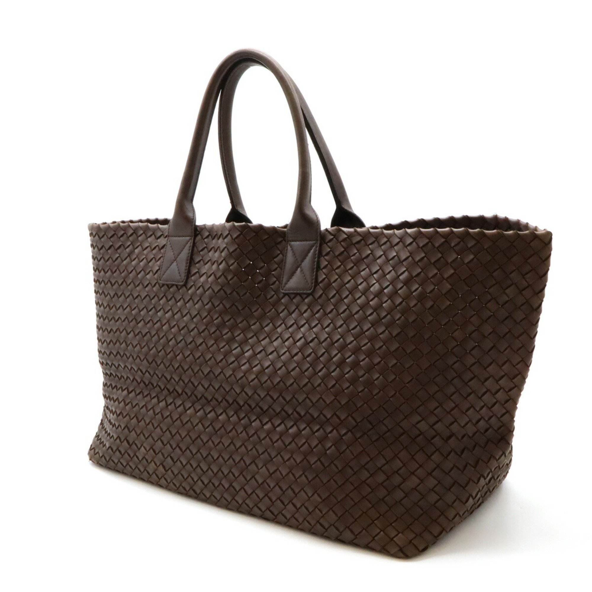 BOTTEGA VENETA Bottega Veneta Intrecciato Cabas GM Tote Bag Leather Brown Limited to 500 pieces 113129