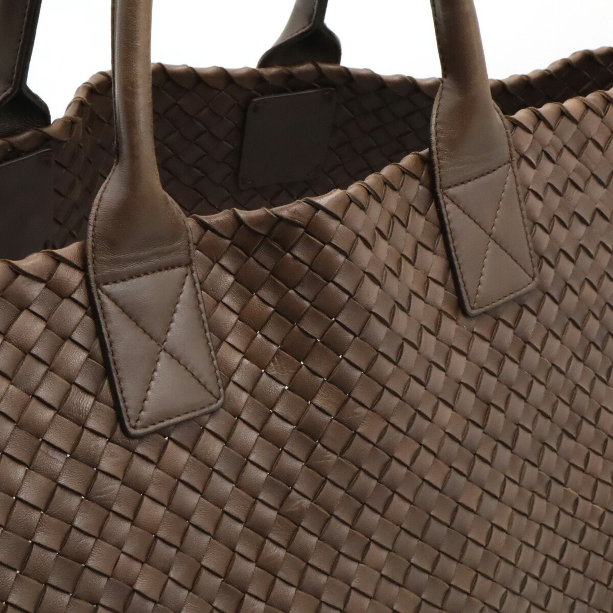 BOTTEGA VENETA Bottega Veneta Intrecciato Cabas GM Tote Bag Leather Brown Limited to 500 pieces 113129