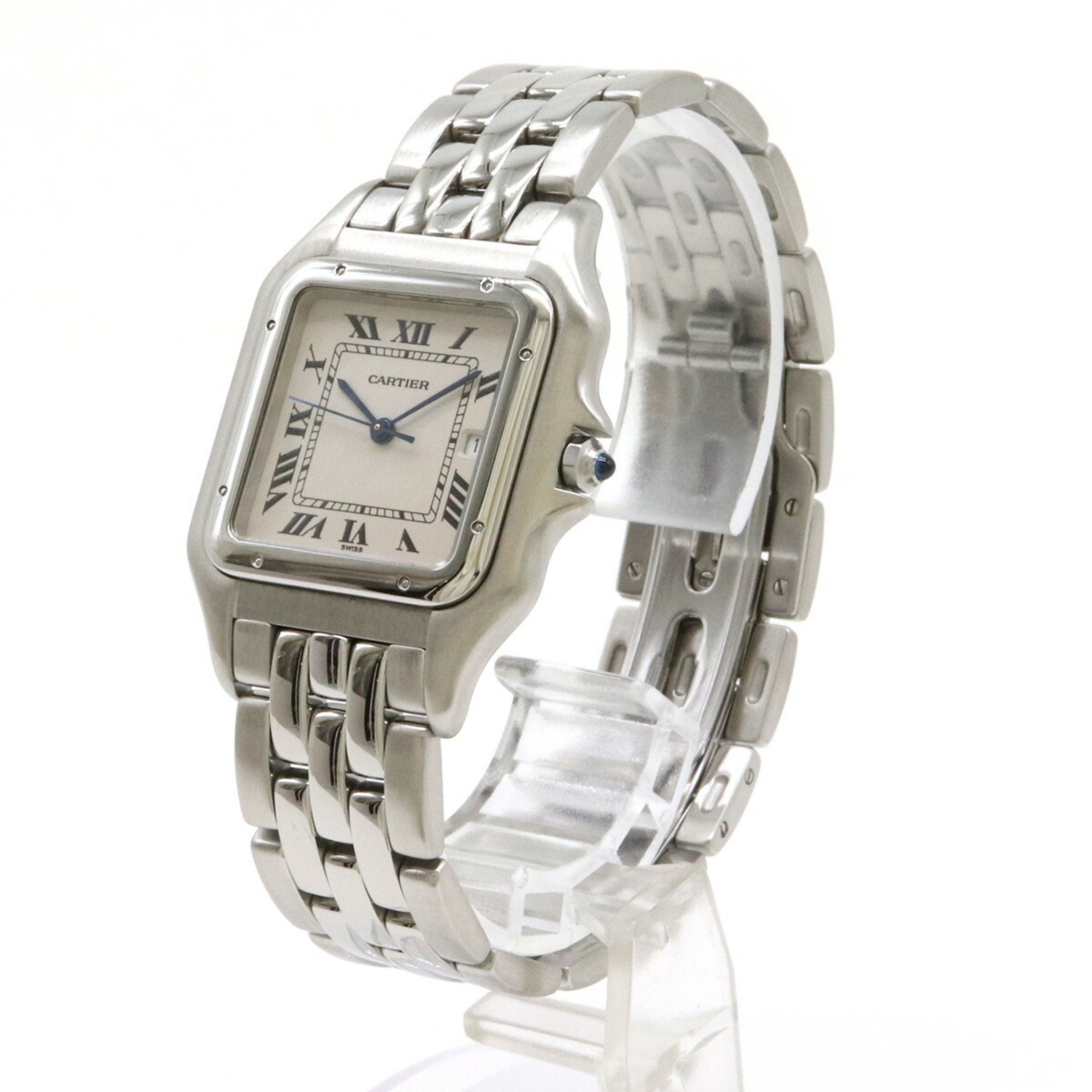 Cartier Panthere LM SS Date Ivory Dial Men's Watch W25032P5