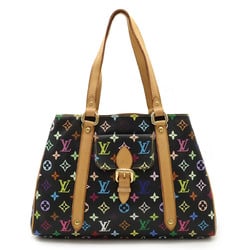 LOUIS VUITTON Louis Vuitton Monogram Multicolor Aurelia MM Tote Bag Shoulder Noir Black M40095