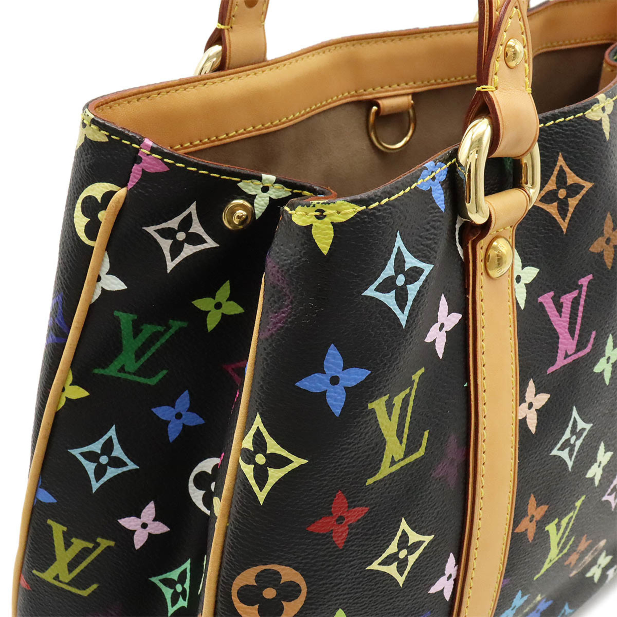 LOUIS VUITTON Louis Vuitton Monogram Multicolor Aurelia MM Tote Bag Shoulder Noir Black M40095