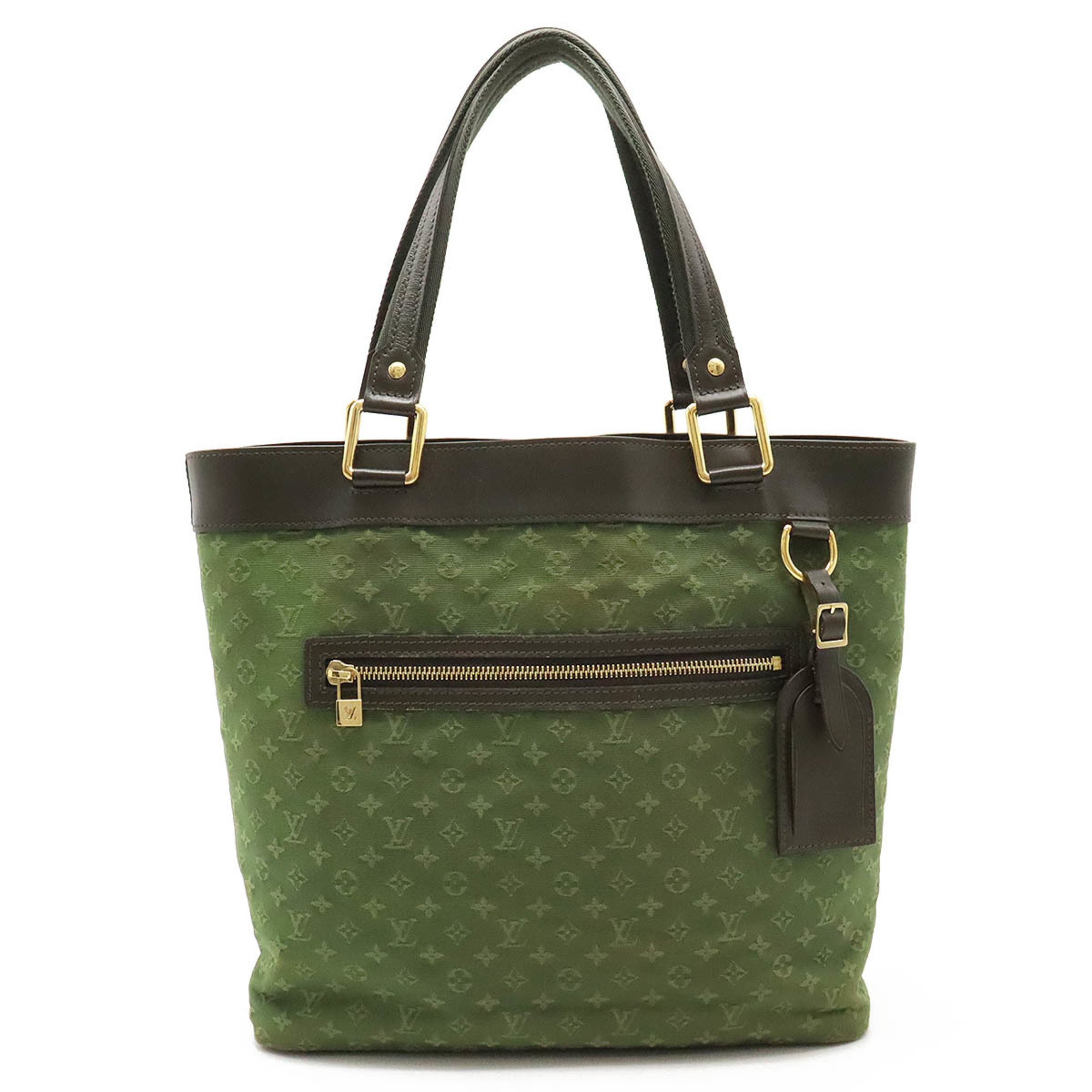 LOUIS VUITTON Louis Vuitton Monogram Lucille GM Tote Bag Shoulder Canvas Leather TST Khaki Green M92681