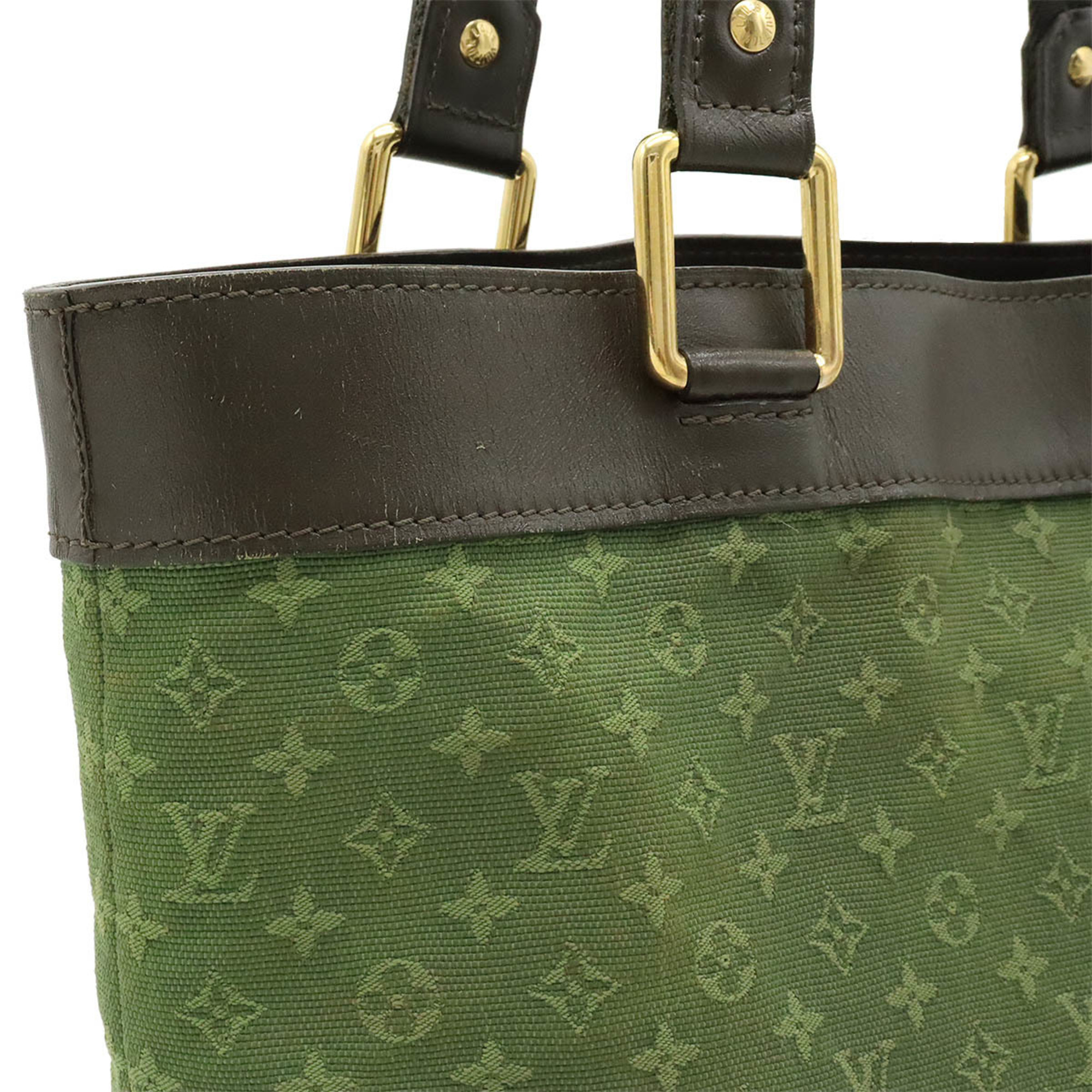 LOUIS VUITTON Louis Vuitton Monogram Lucille GM Tote Bag Shoulder Canvas Leather TST Khaki Green M92681