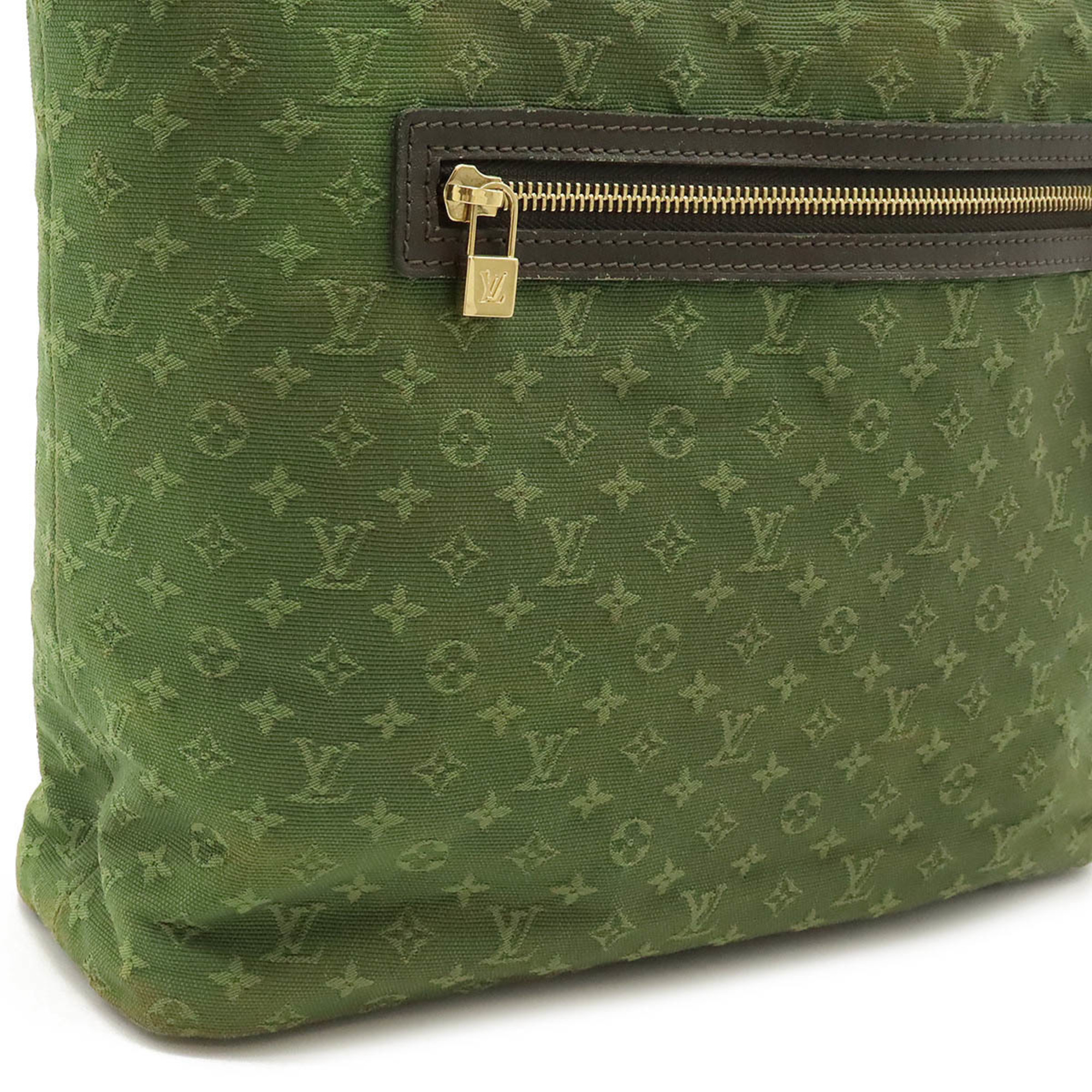 LOUIS VUITTON Louis Vuitton Monogram Lucille GM Tote Bag Shoulder Canvas Leather TST Khaki Green M92681