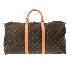 LOUIS VUITTON Louis Vuitton Monogram Keepall 50 Brown M41426 Unisex Canvas Boston Bag