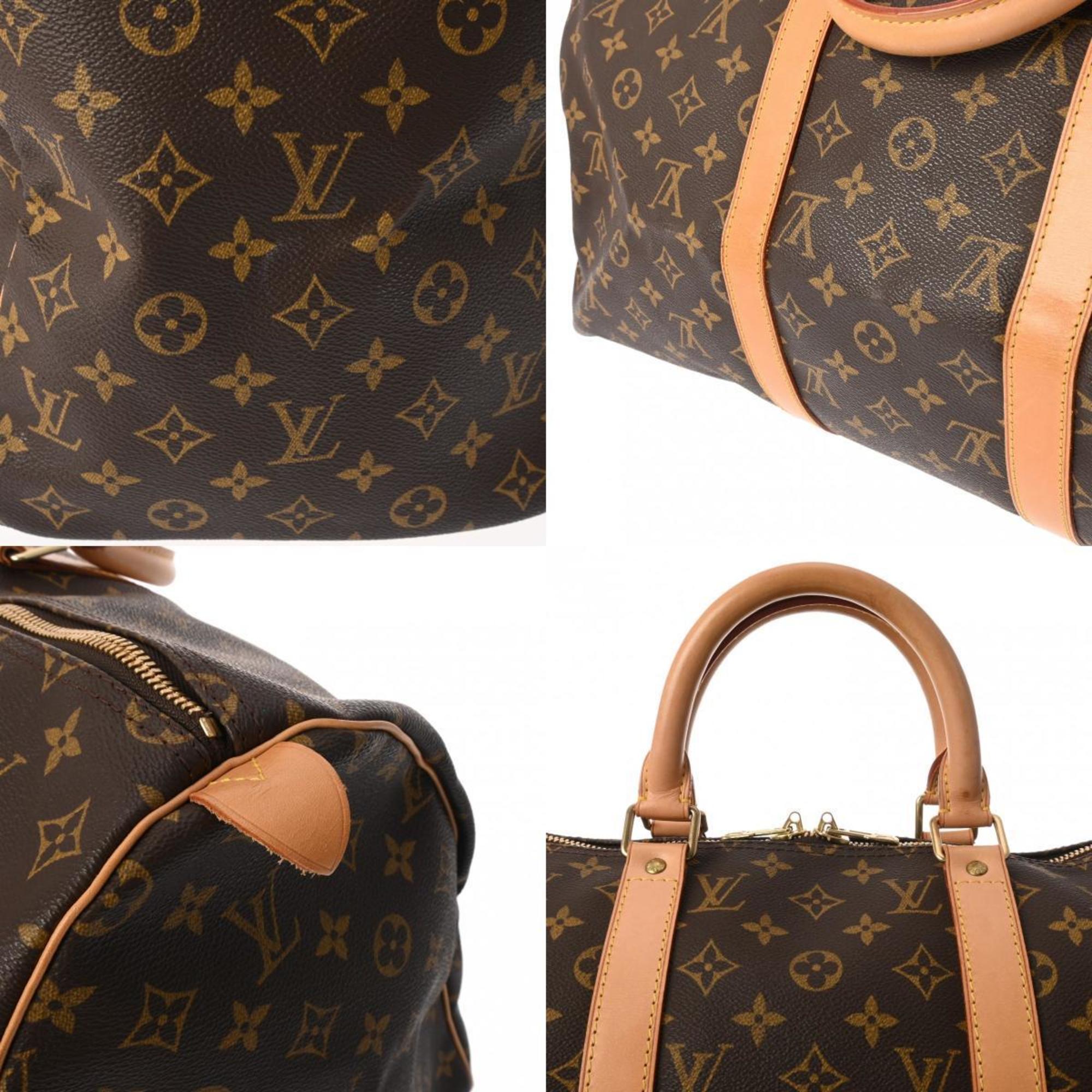 LOUIS VUITTON Louis Vuitton Monogram Keepall 50 Brown M41426 Unisex Canvas Boston Bag