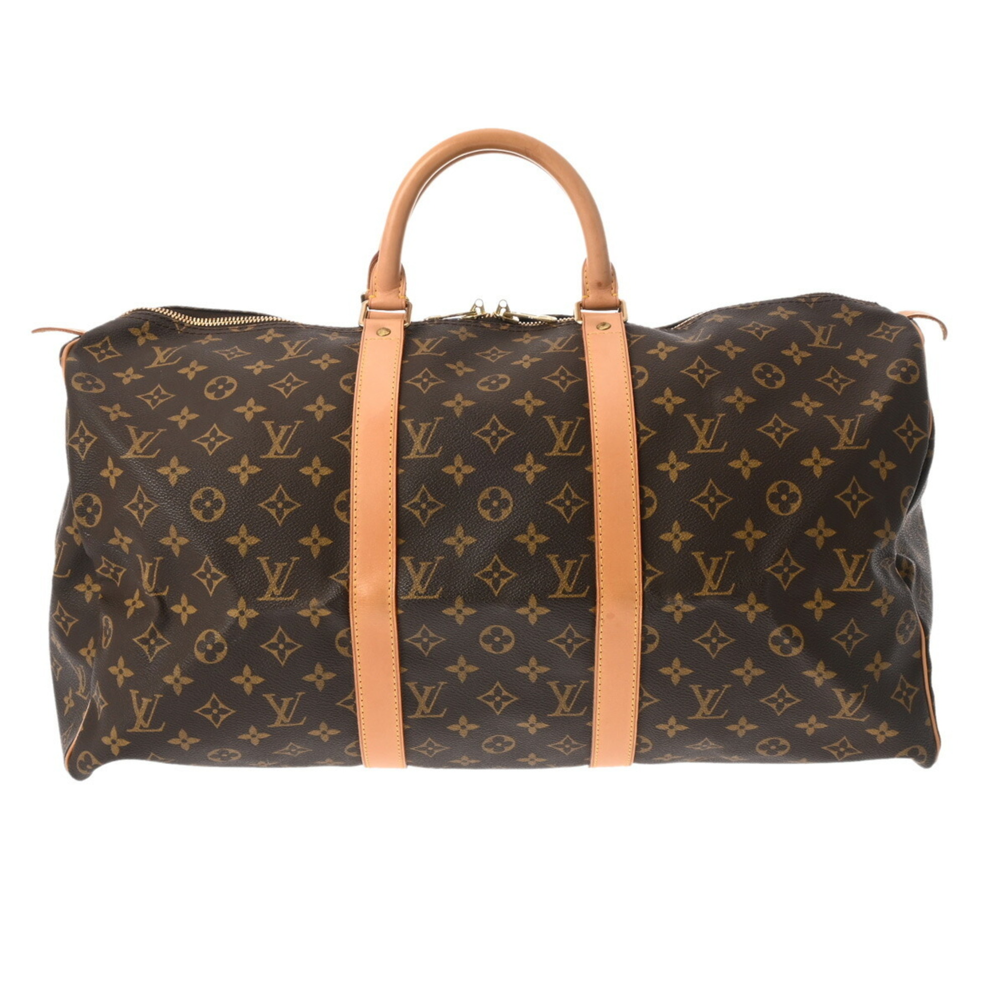 LOUIS VUITTON Louis Vuitton Monogram Keepall 50 Brown M41426 Unisex Canvas Boston Bag