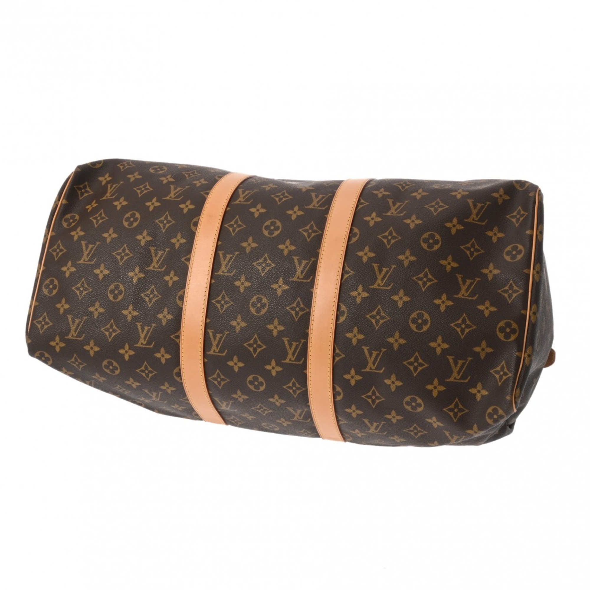 LOUIS VUITTON Louis Vuitton Monogram Keepall 50 Brown M41426 Unisex Canvas Boston Bag