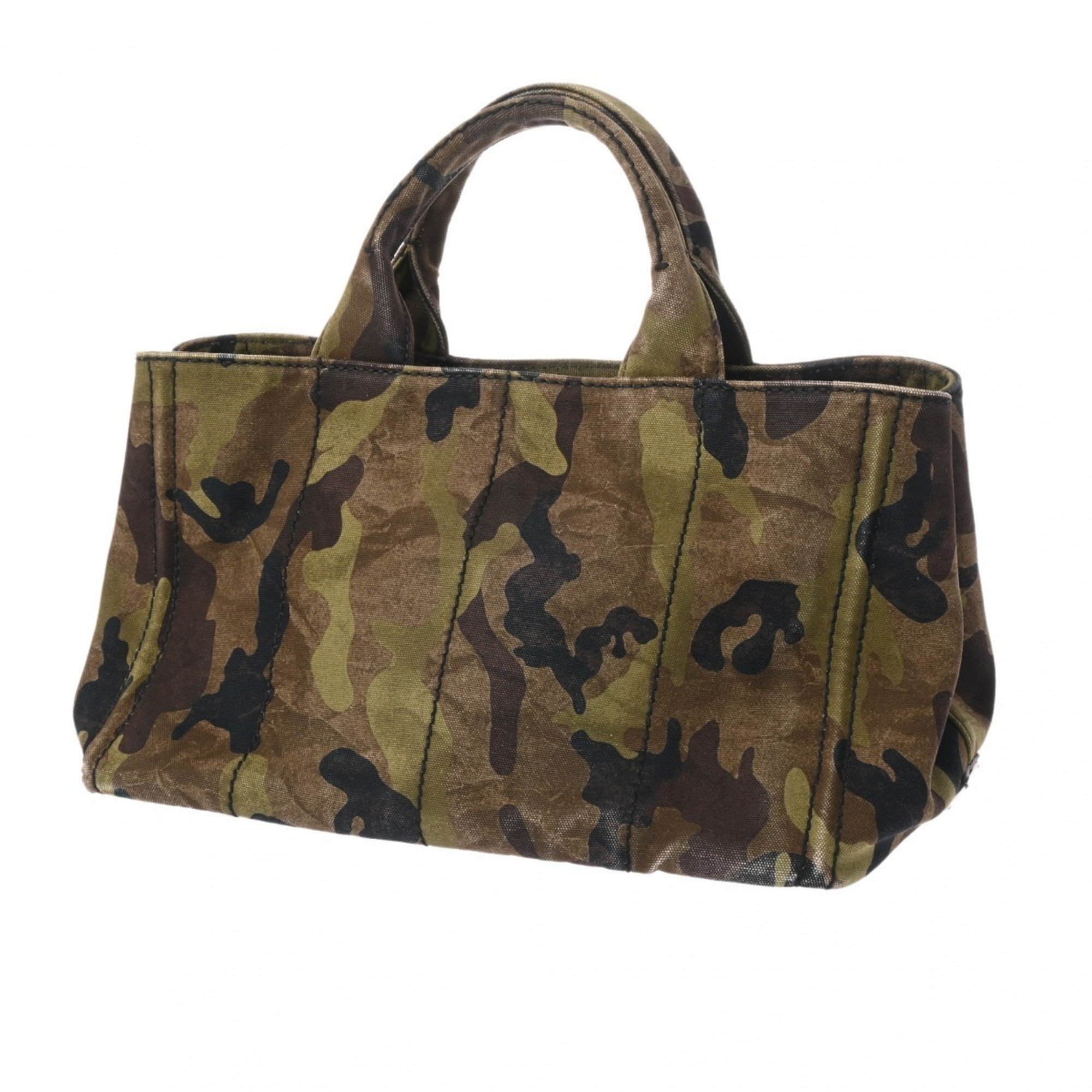 PRADA Prada Canapa Tote Camouflage Women's Canvas Bag