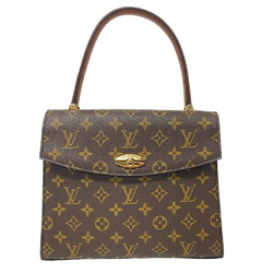 LOUIS VUITTON M51379 Malezerbes Monogram Handbag Brown Women's