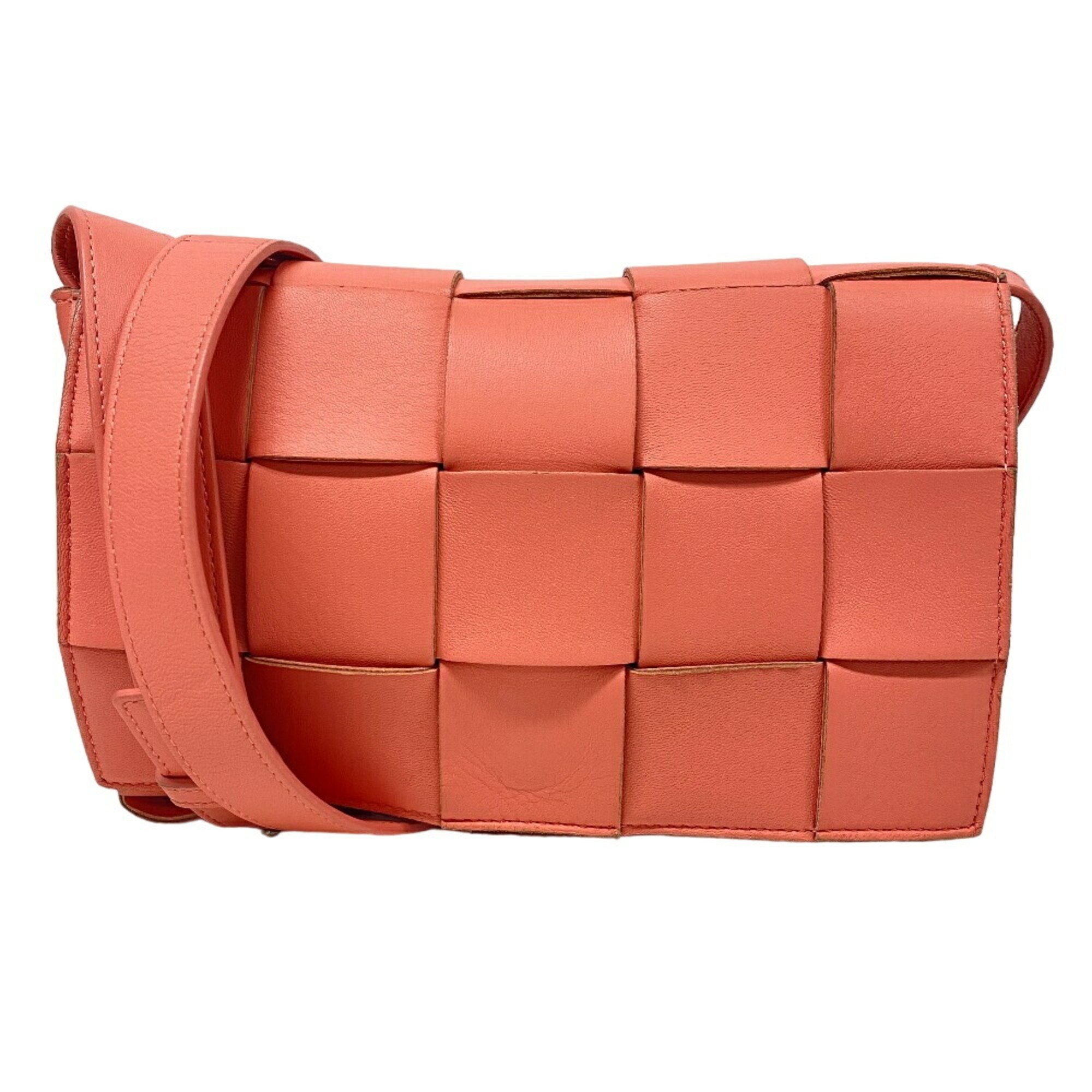 Bottega Veneta BOTTEGAVENETA Cassette Shoulder Bag Pink Women's