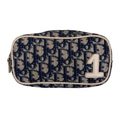 Christian Dior Trotter Pouch Navy Women's