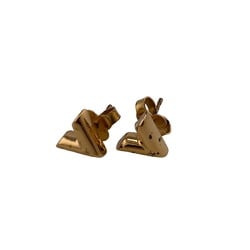 LOUIS VUITTON M68153 Essential V Earrings Gold Unisex