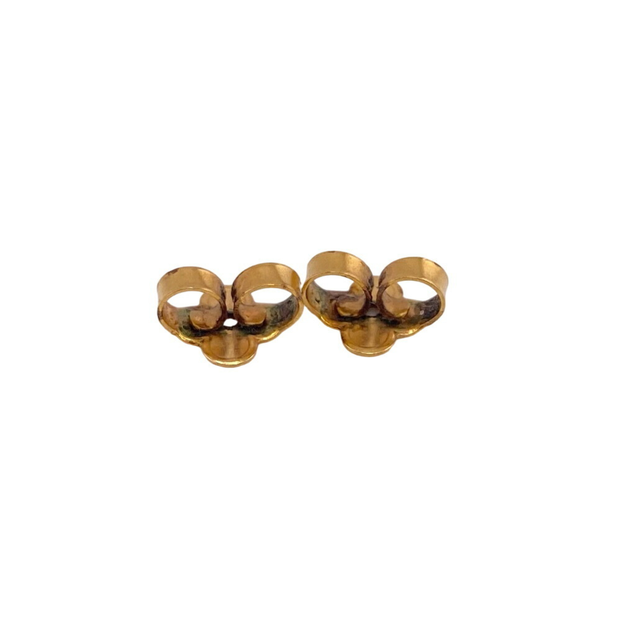 LOUIS VUITTON M68153 Essential V Earrings Gold Unisex