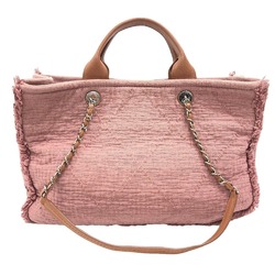 CHANEL Coco Mark Shoulder Bag Handbag Pink Women's