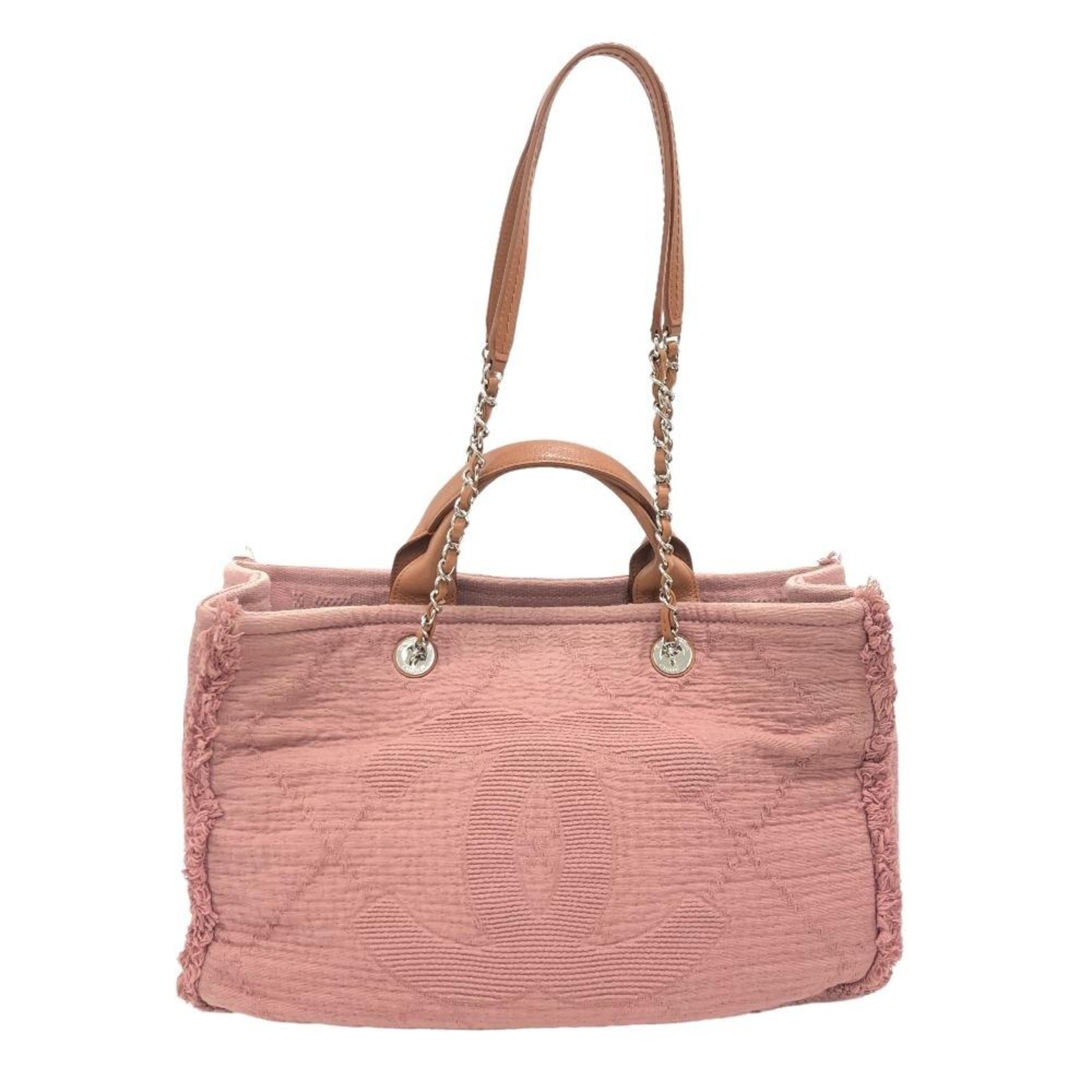 CHANEL Coco Mark Shoulder Bag Handbag Pink Women's