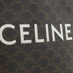 CELINE Small Vertical Cabas Tote Bag Handbag Shoulder Triomphe Canvas Leather Tan