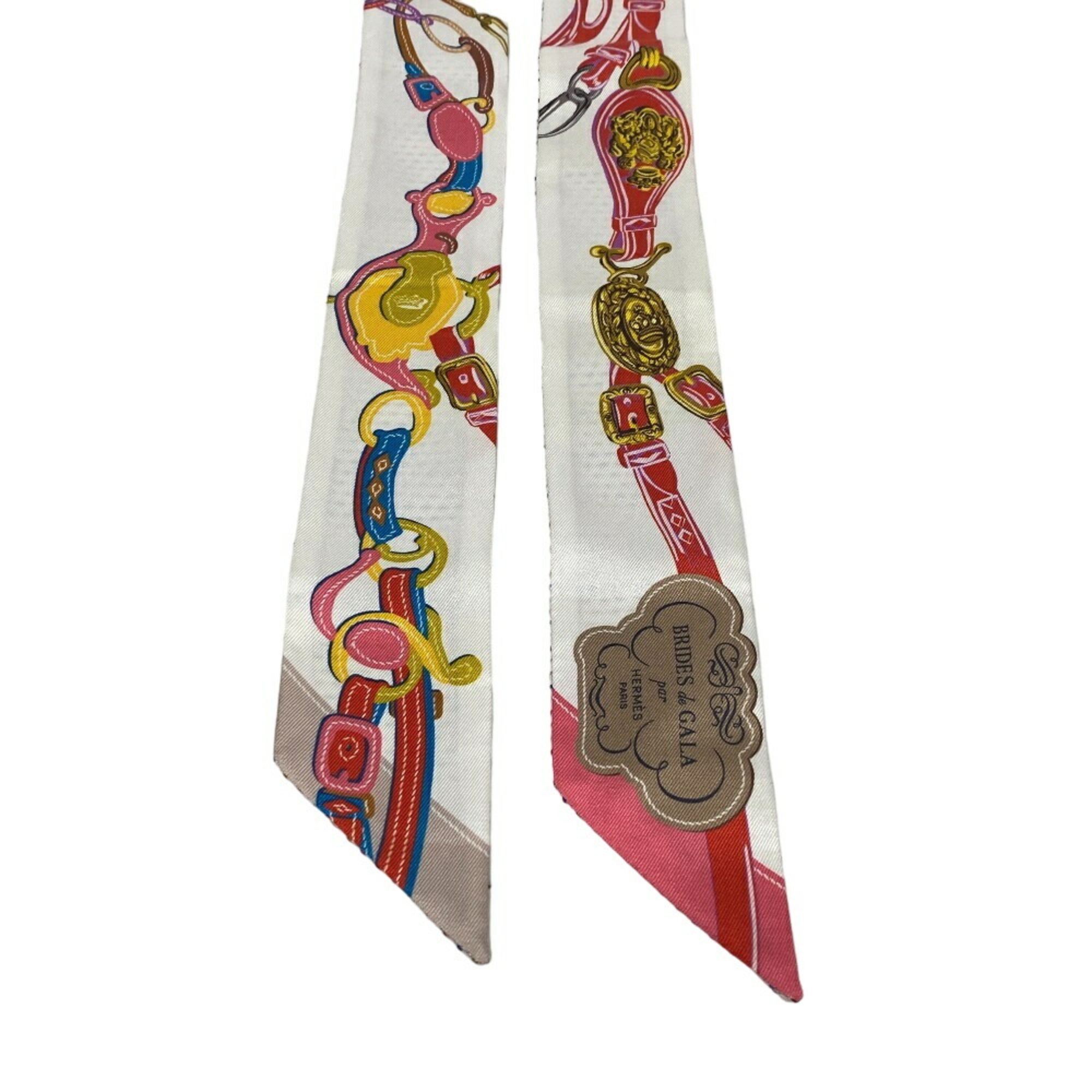 HERMES Twilly BRIDES de GALA Ceremonial Bridle Scarf Muffler Multicolor Women's