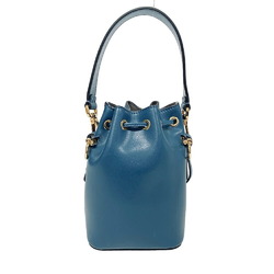 FENDI 8BS010 Montresor Handbag Shoulder Bag Blue Women's