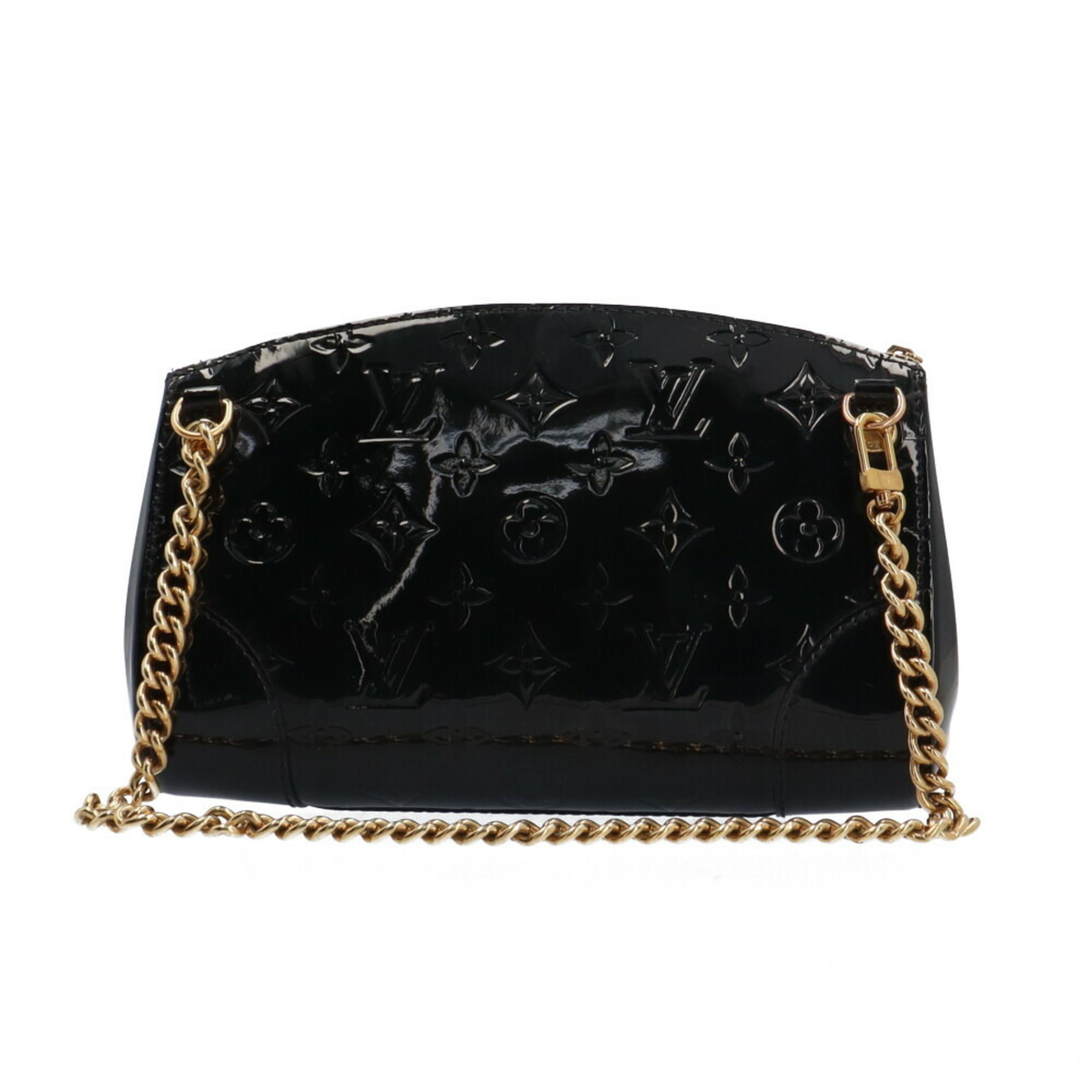 Louis Vuitton Santa Monica Vernis Clutch Bag Monogram M50406 Black Women's LOUIS VUITTON