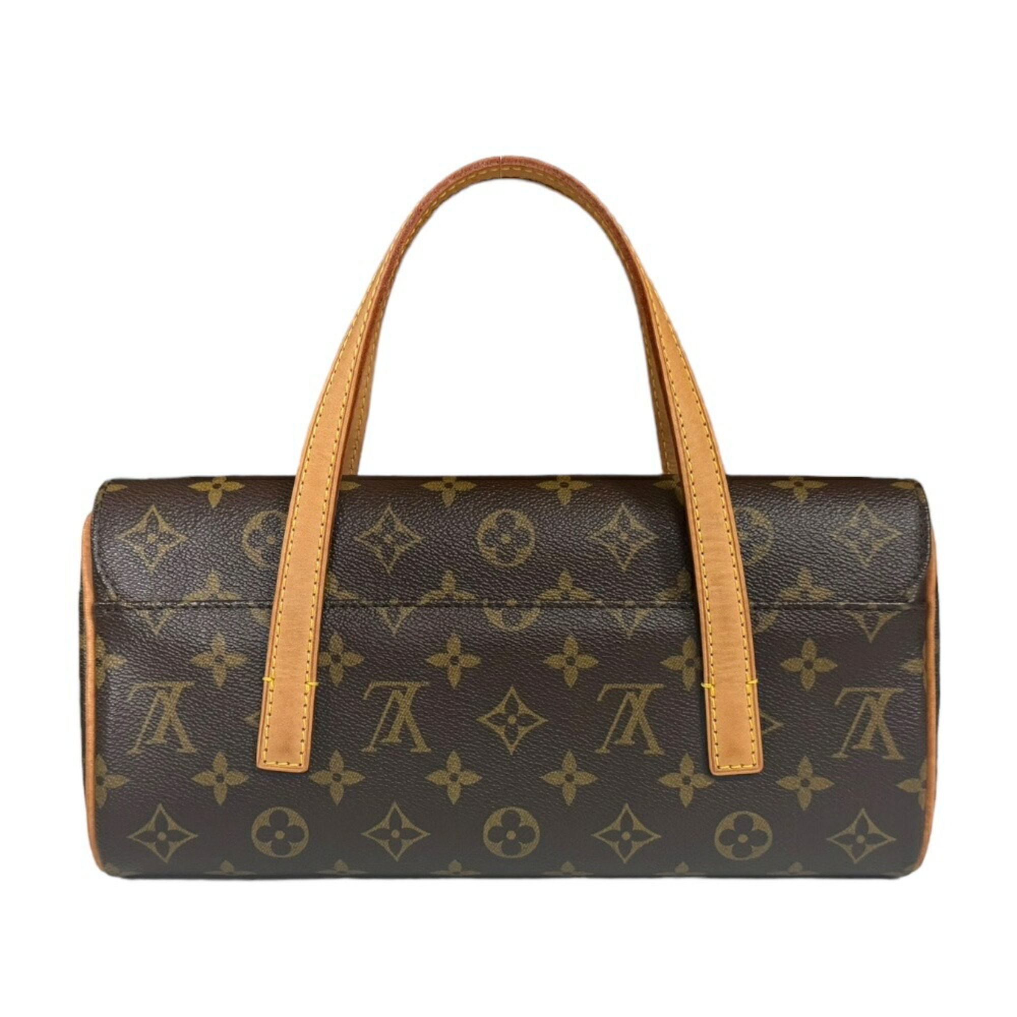 Louis Vuitton Sonatine Monogram Handbag Canvas M51902 Brown Women's LOUIS VUITTON