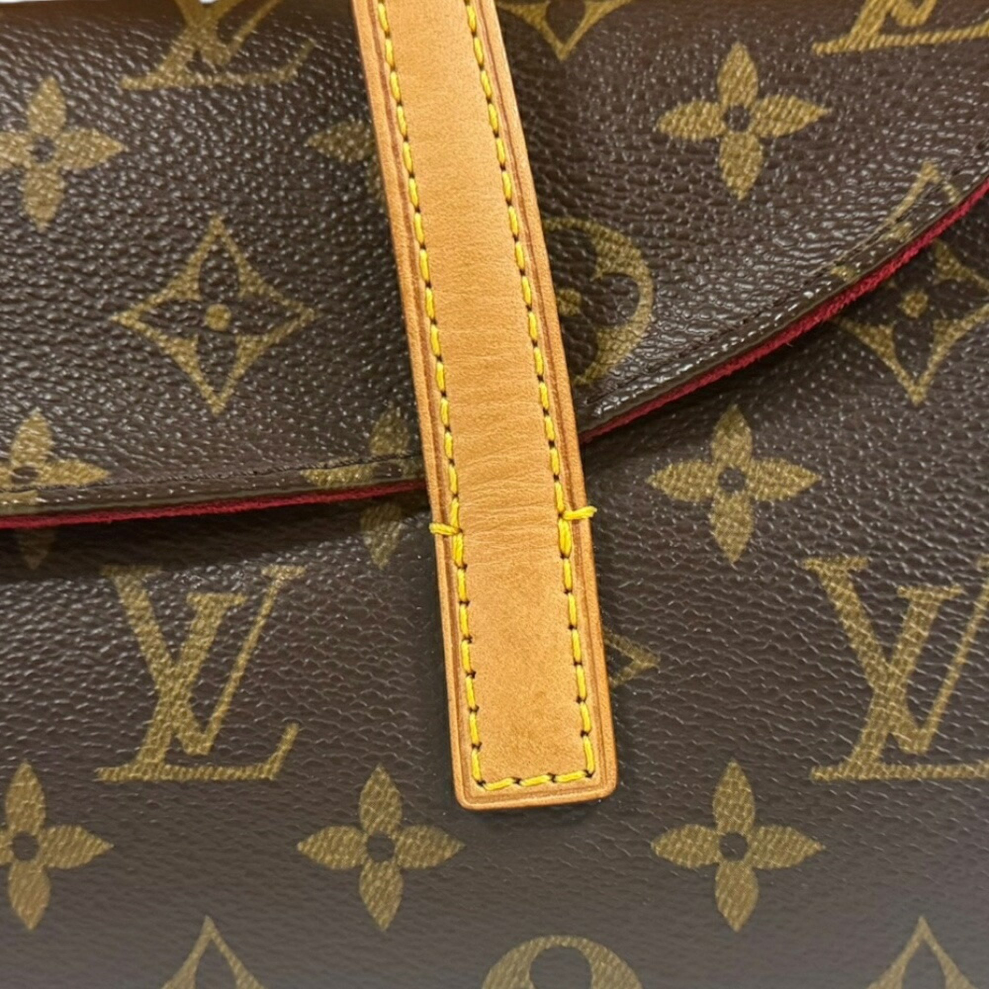 Louis Vuitton Sonatine Monogram Handbag Canvas M51902 Brown Women's LOUIS VUITTON