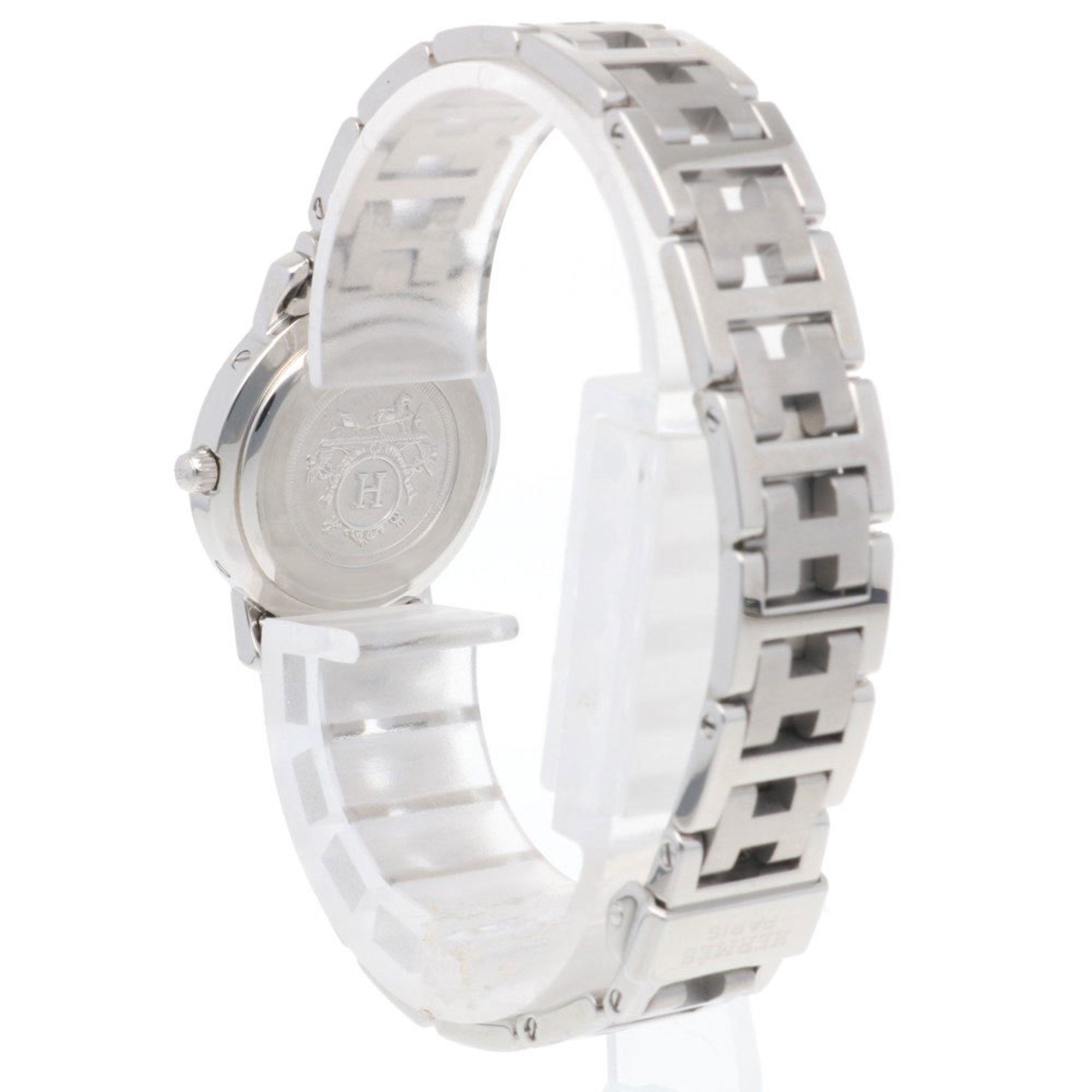 Hermes Clipper Watch Stainless Steel CL4.210 Quartz Ladies HERMES