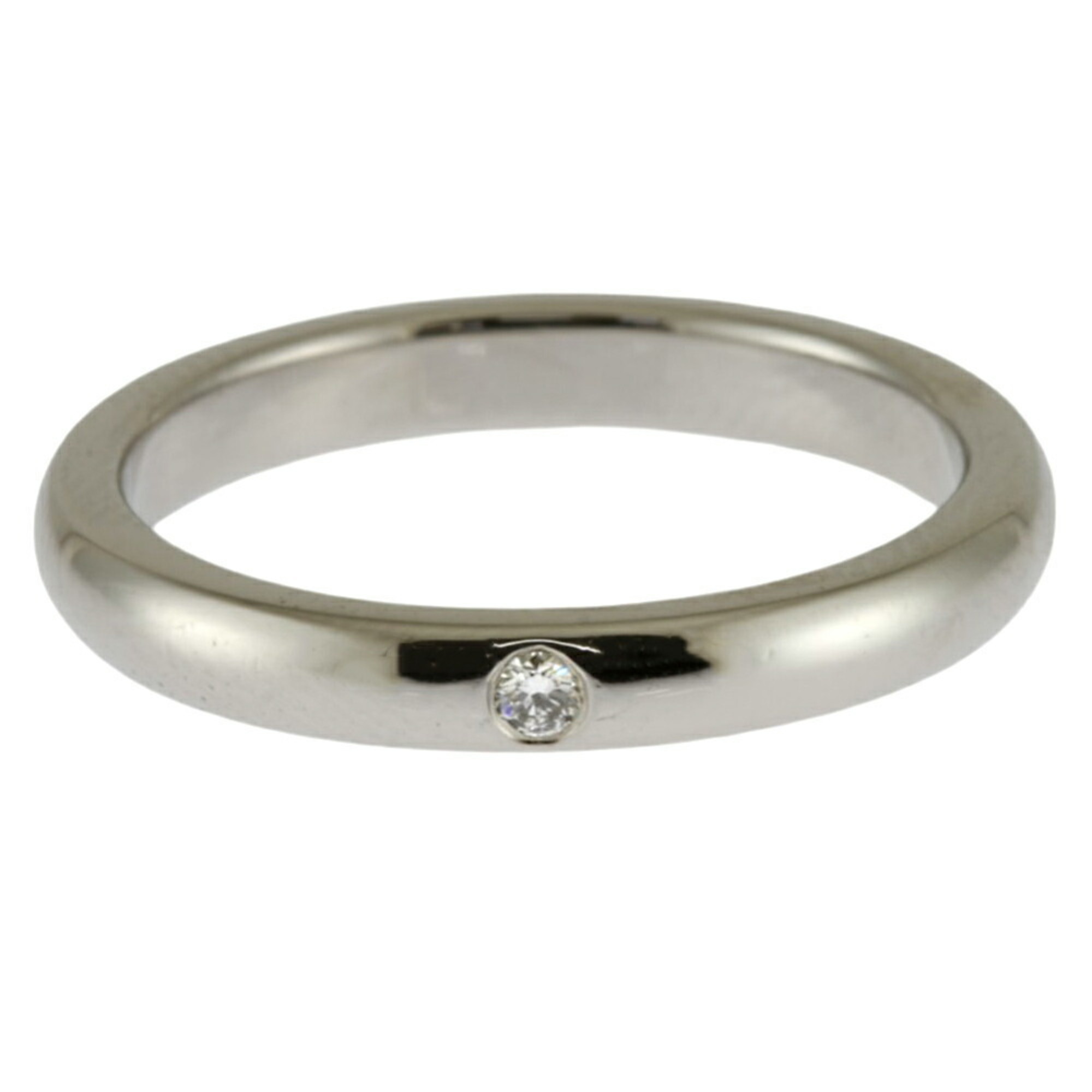 Tiffany Stacking Band Ring, Tiffany, size 10, Pt950 platinum, diamond, ladies, TIFFANY&Co.