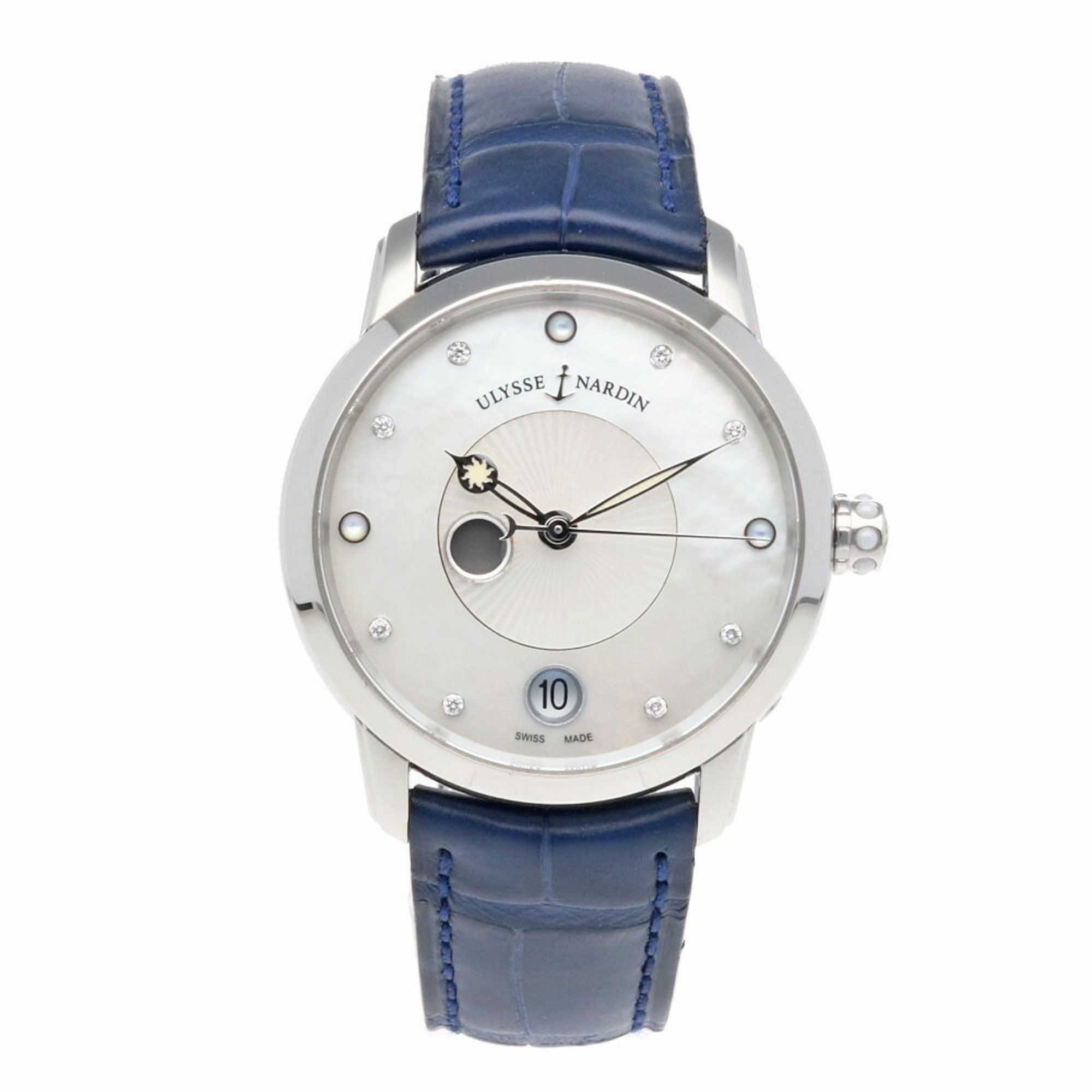 Ulysse Nardin Classico Luna Watch Stainless Steel 8293-123 Automatic Men's