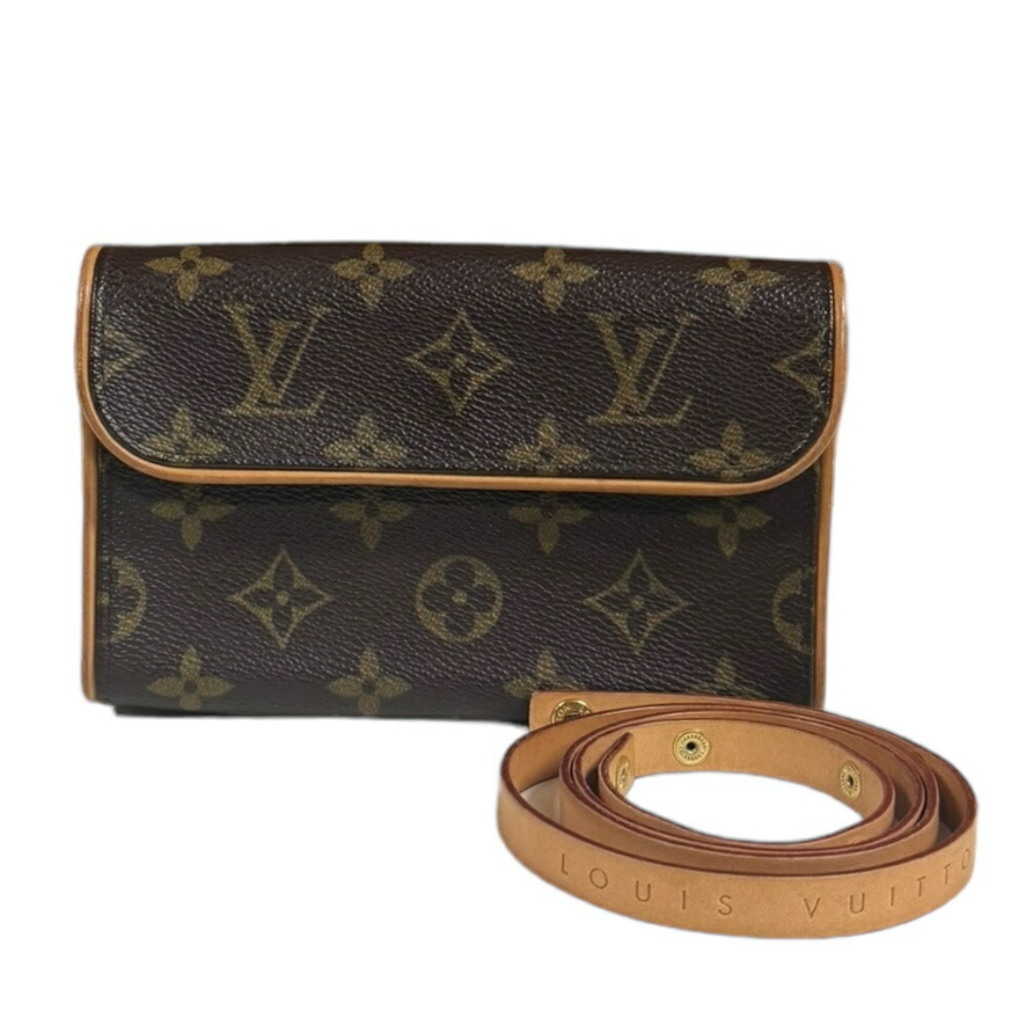 Louis Vuitton Pochette Florentine Monogram Waist Bag Canvas M51855 Brown Unisex LOUIS VUITTON