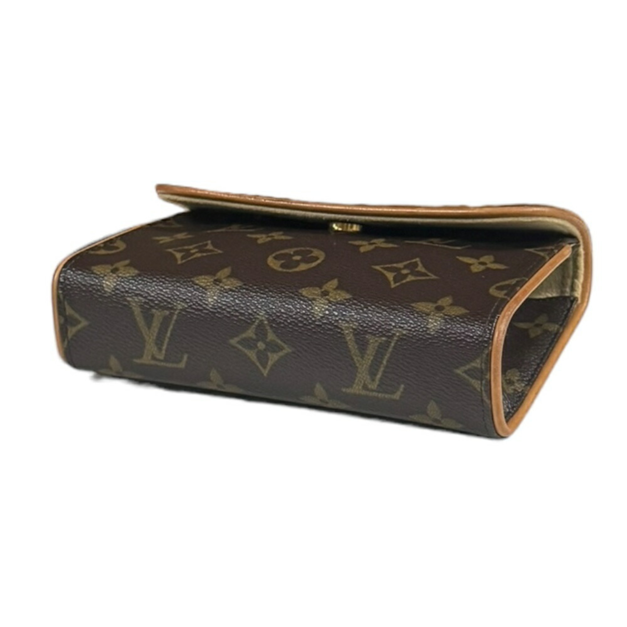 Louis Vuitton Pochette Florentine Monogram Waist Bag Canvas M51855 Brown Unisex LOUIS VUITTON