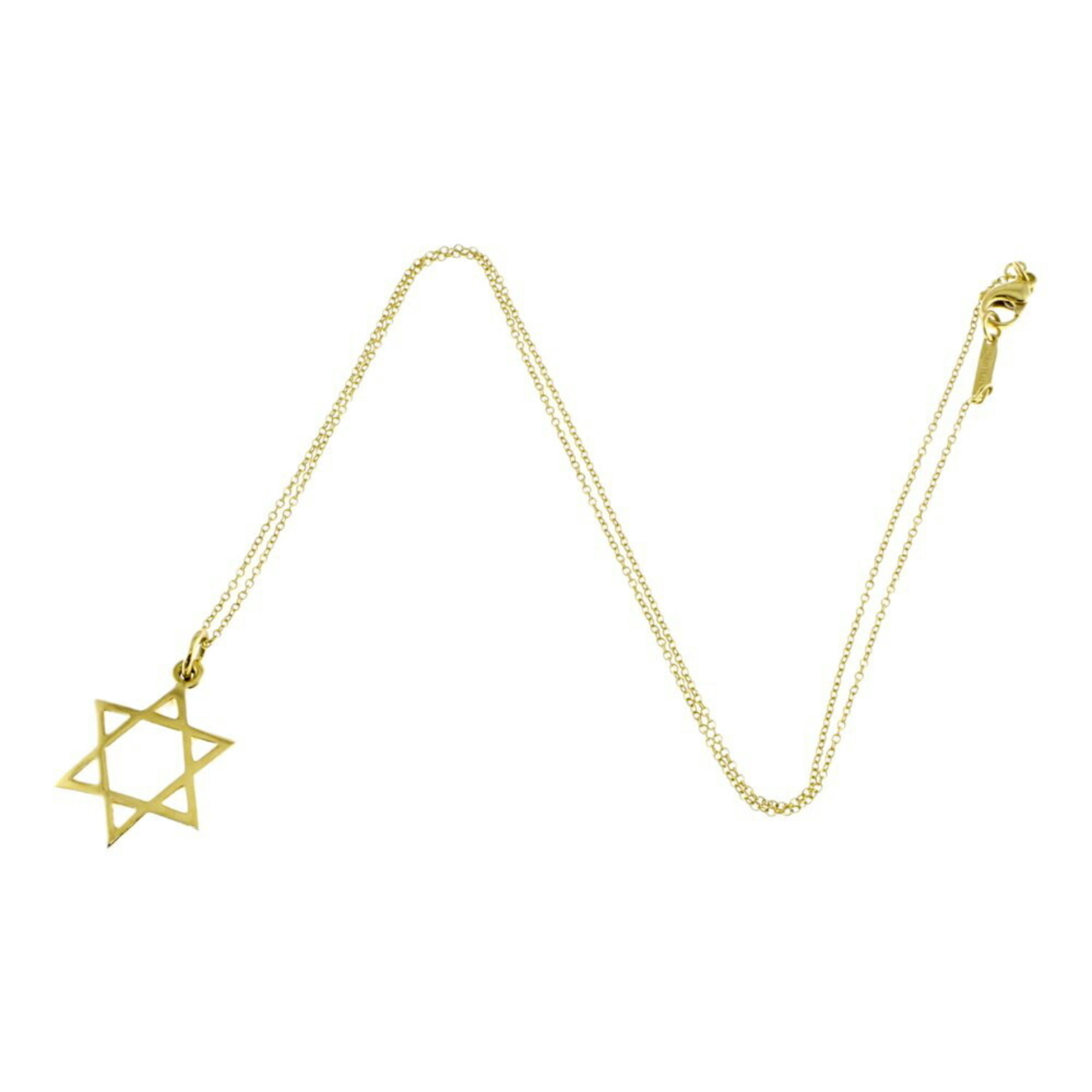 Tiffany Star of David Necklace, 18k Gold, Women's, TIFFANY&Co.