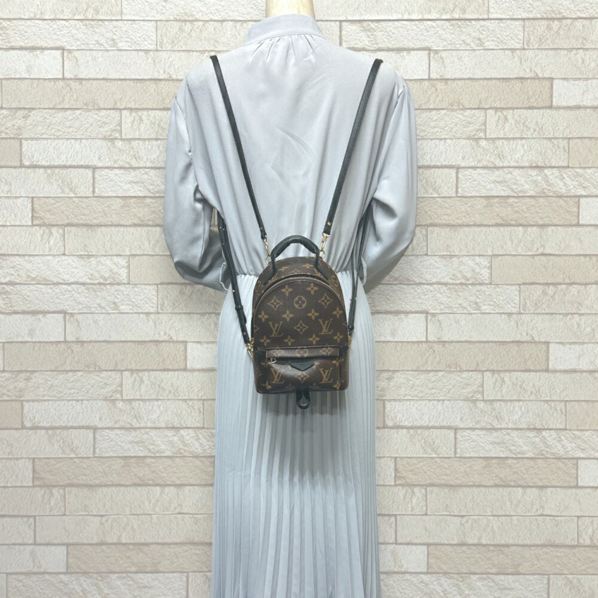 Louis Vuitton Palm Springs MINI Monogram Backpack/Daypack Canvas M44873 Women's LOUIS VUITTON