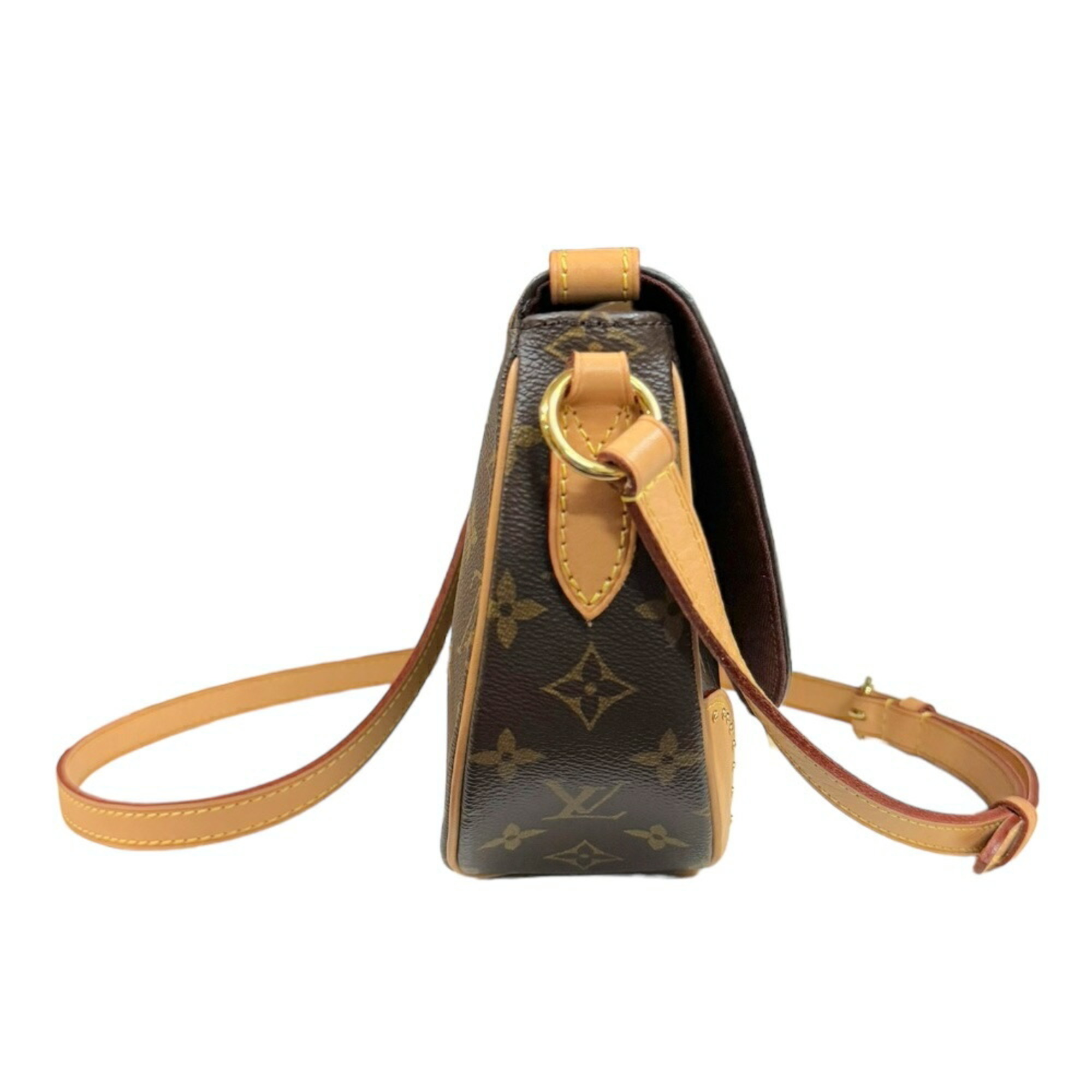 Louis Vuitton Saint-Cloud Monogram Shoulder Bag Canvas M41481 Brown Women's LOUIS VUITTON