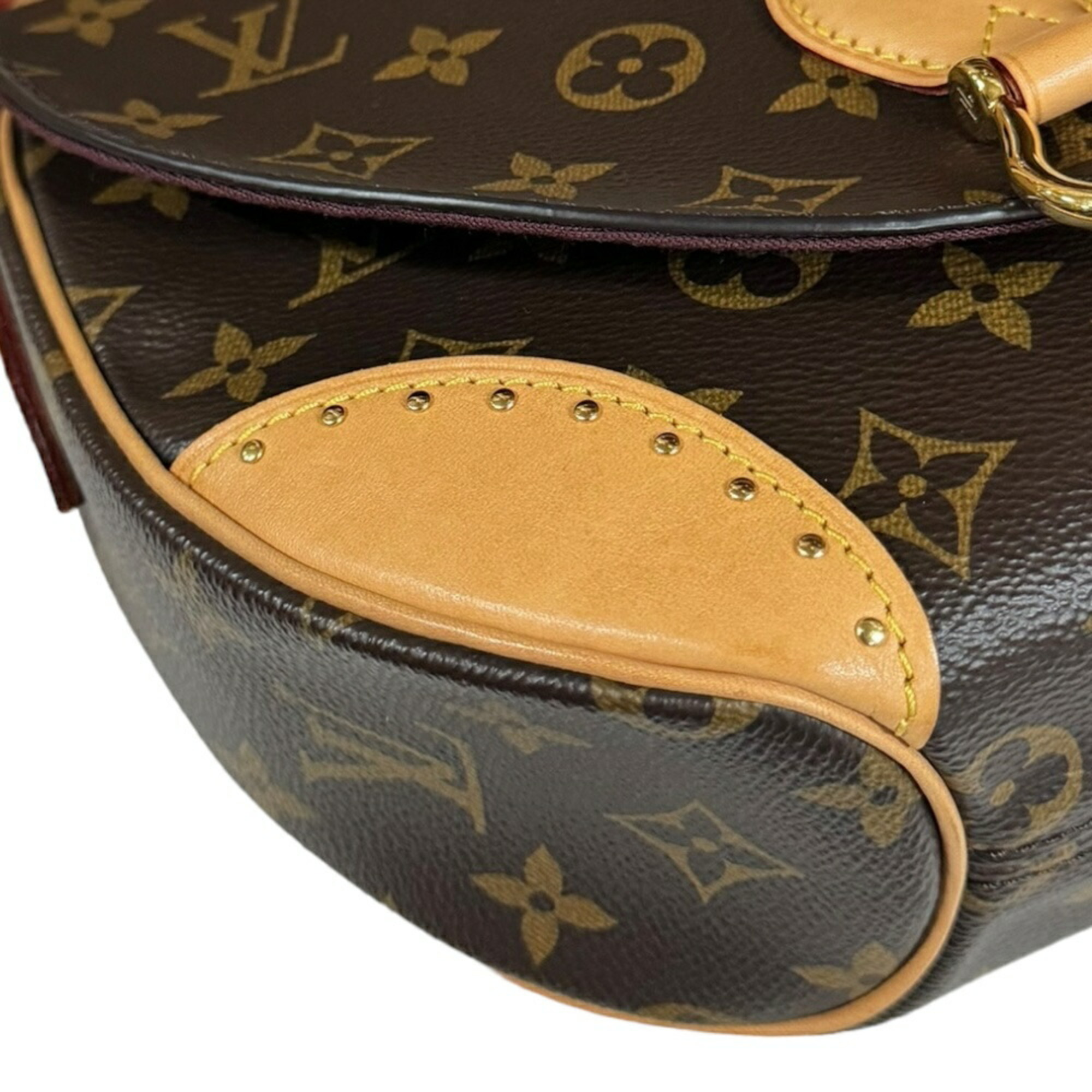 Louis Vuitton Saint-Cloud Monogram Shoulder Bag Canvas M41481 Brown Women's LOUIS VUITTON