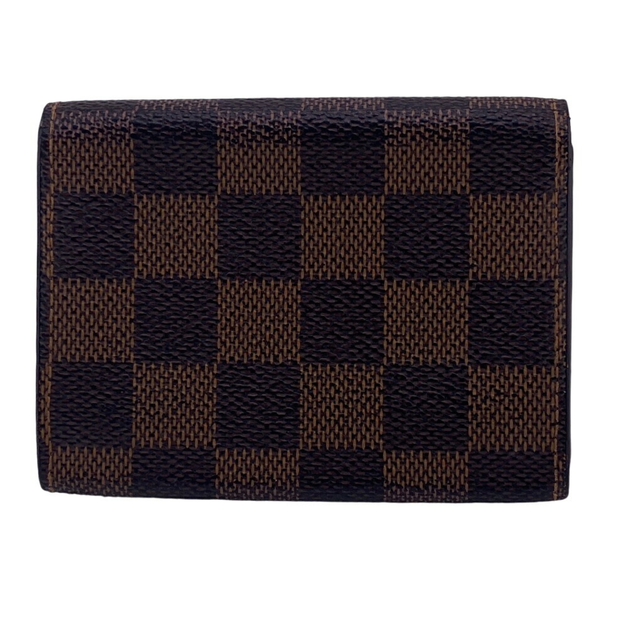 LOUIS VUITTON N62920 Envelope Carte de Visite Business Card Holder Damier Case Brown Unisex